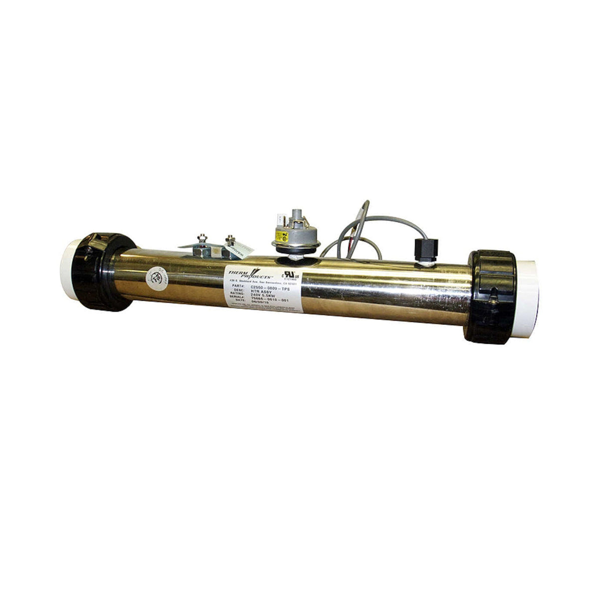 Heater Assembly, Value/2000LE, Generic, 5.5kW, 230V — HydroQuip Part #C2550-0809-TPS