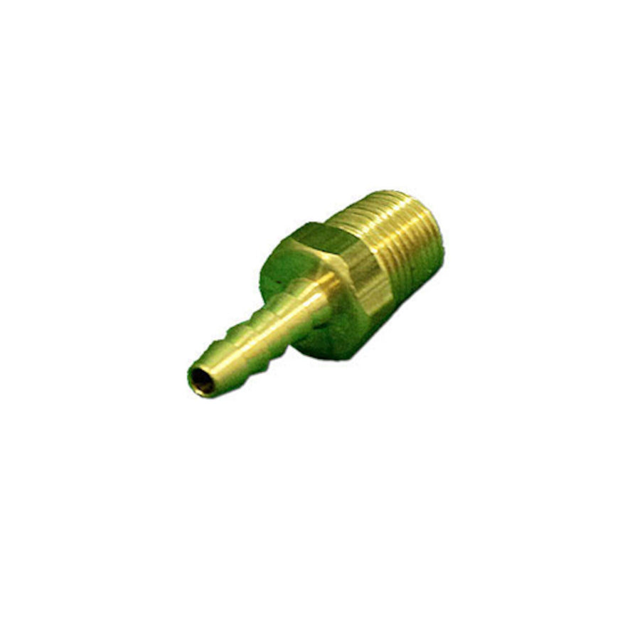 Fitting, Brass, Barbed Adapter, 1/8"Barb x 1/8"MPT — Brett Aqualine Part #H48-2-2