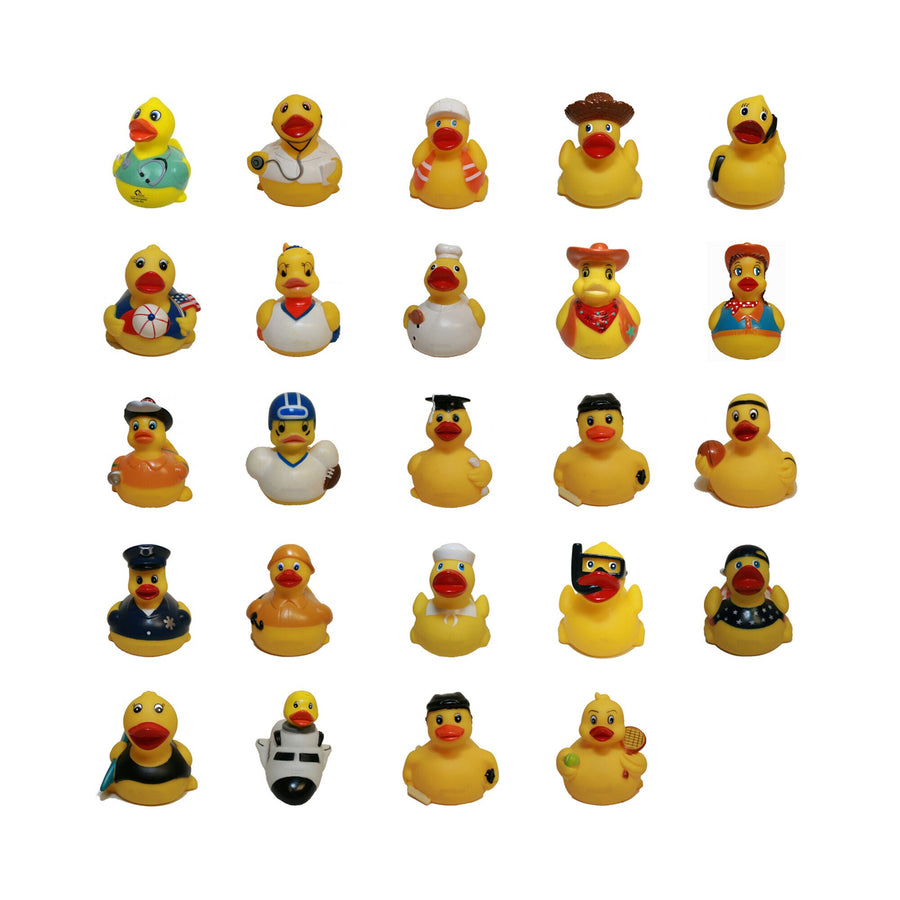 Rubber Duck, Assortment Of 24 Career Ducks — Ducks Part #K24C