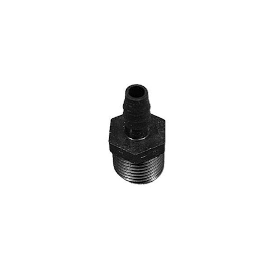 Fitting, PVC, Barbed Adapter, 3/8"RB x 1/2"MPT — Brett Aqualine Part #P6MCB-8