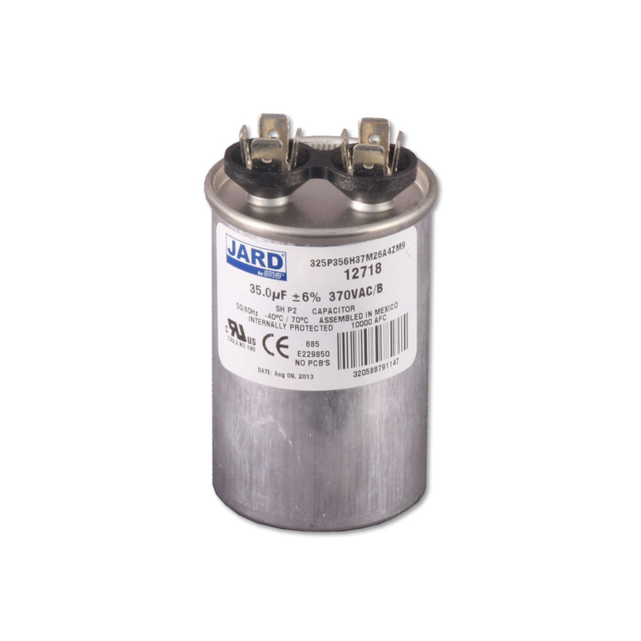 Capacitor, Motor Run, 370V, 35 MFD, 1-3/4" Dia. x 3" Length — US Seal Part #RD-35-370