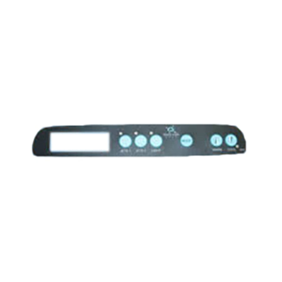 Overlay, Spaside, Master Spa, MAS470, 6 Button, LCD, 2-Pump — Master Spa Part #X509010