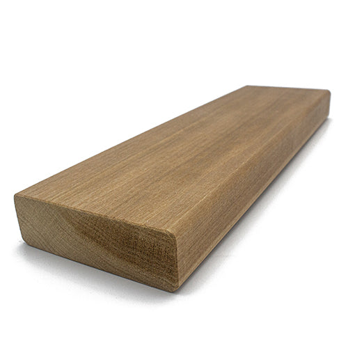 Prosaunas Sauna Wood, Thermally-Modified, Smooth 4 Sides Eased Edges, SHP Profile, Bench Material