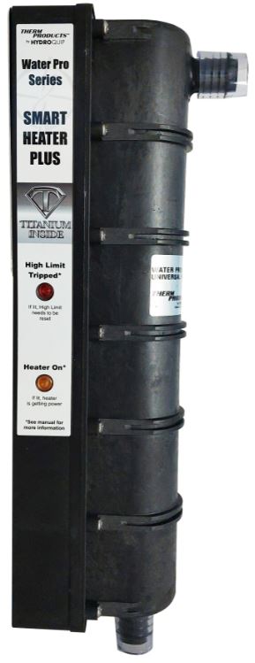 Heater Assembly, Water Pro Series, Smart Heater, Titanium — HydroQuip Part #26-310-U-K