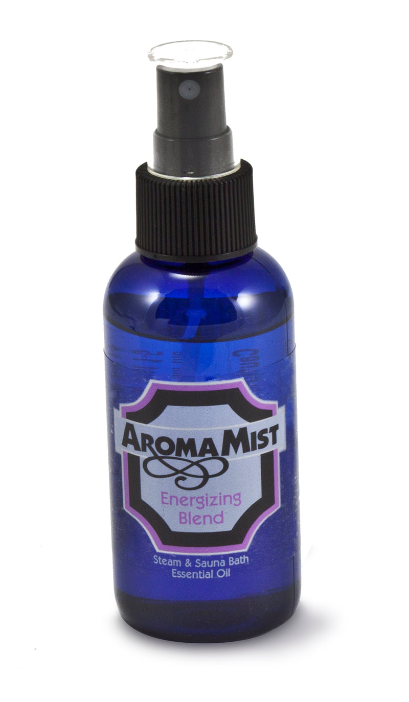 Energizing Synergy Aroma Bath Oil Blend, 4-ounce Atomizing Spray, AromaMist