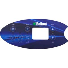 Overlay, Spaside, Balboa, VL702S, Oval, Serial Std, LCD — Balboa Part #11957
