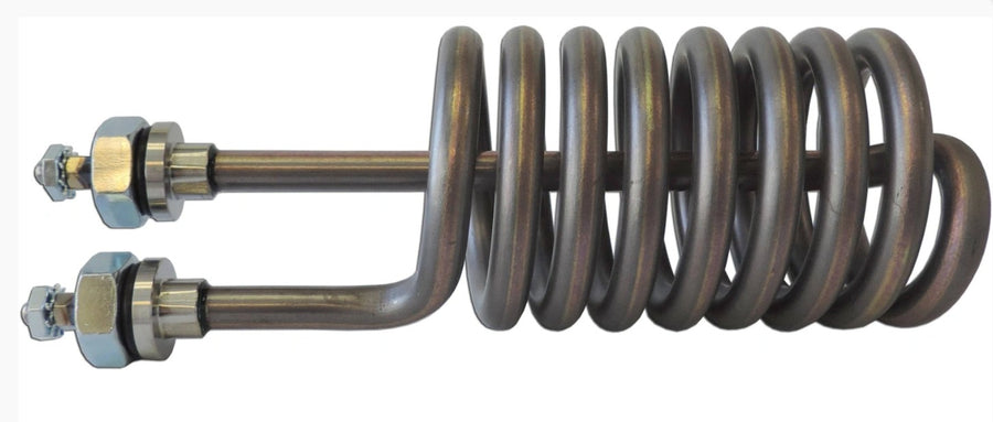 Element, Hydro Quip, Coiled, 3.0KW, Titanium, 6" length — HydroQuip Part #12-0604F-K