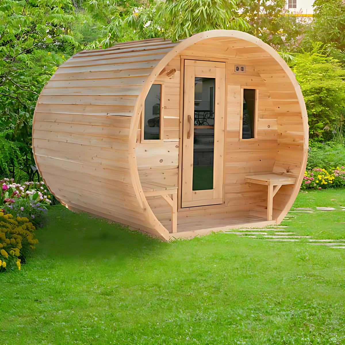 Canadian Timber Elation Barrel Sauna - view 3