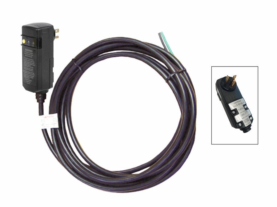 GFCI Cord 20A, 90 degree 16 ft STW Outdoor Rated — HydroQuip Part #30-0062B-K