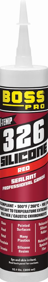 Plumbing Supply, Silicone High Temp Sealant, 10.1 oz — Boss Part #32610