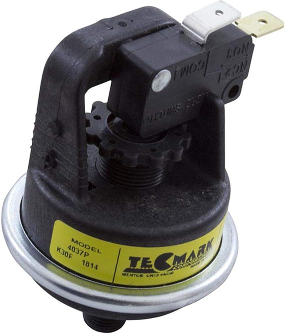 Pressure Switch, Tecmark, 22 Amp, 1-5 psi, 1/8", 4000 Series — Tecmark Part #4037P