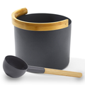 Kolo Sauna Bucket with curved handle and Ladle, Bamboo/Aluminum, 1Gal - view 5