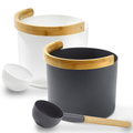 Kolo Sauna Bucket with curved handle and Ladle, Bamboo/Aluminum, 1Gal - view 2