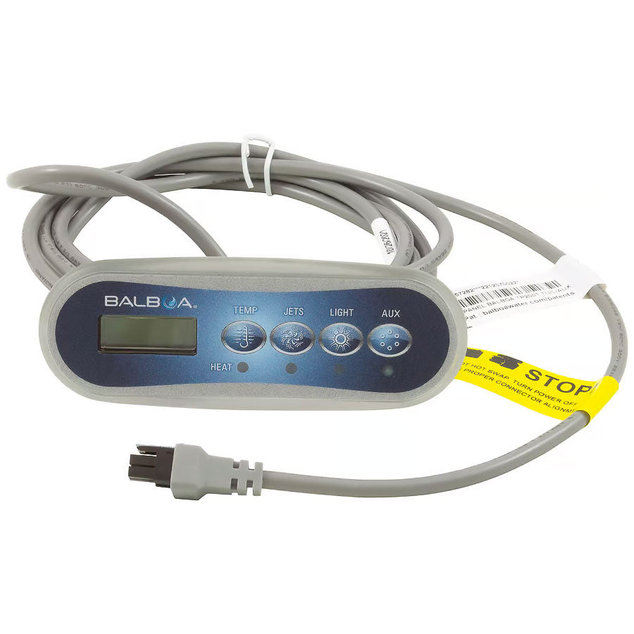 Keypad, Balboa TP200T, 4-Button, (Temp, Jets, Light, Aux) — Balboa Part #57282