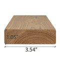 Prosaunas Sauna Wood, Thermally-Modified, Smooth 4 Sides Eased Edges, SHP Profile, Bench Material - view 6