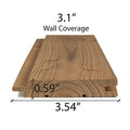 Prosaunas Sauna Wood, Thermally-Modified, Tongue & Groove, STS4 Profile, Nickel-Gap, Wall Material - view 7