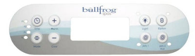 CONTROL, OVERLAY, PREMIER 2/AUX 09+ — Bullfrog Spas Part #65-1860