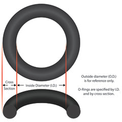 O-RING:ID 1/16 CS, 5/16OD BUNA — Sundance Jacuzzi Part #6541-000