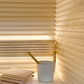 Prosaunas Sauna Wood, Tongue & Groove, Large-Gap, Wall Material - view 3