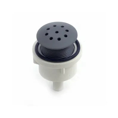 Air Injector, Waterway Top-Flo Straight, 3/8" Barb, Gray — Waterway Part #670-2297