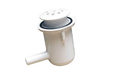 Air Injector, Waterway Top-Flo, Ell, 3/8" Barb, White — Waterway Part #670-2300