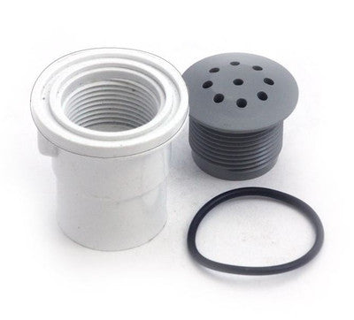 Air Injector, Waterway Top-Flo, Straight, 1" Spg, Gray — Waterway Part #670-2337