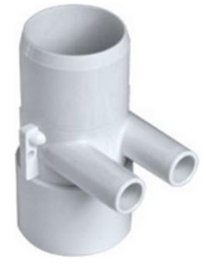 Manifold, PVC, Waterway Shur-Grip II, 2"SHR x 2"SHR Socket (Only works with Shur-Grip components) — Waterway Part #672-7600