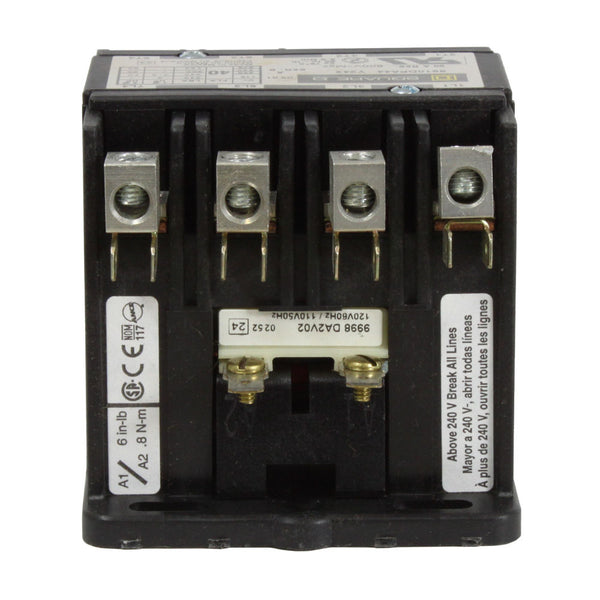 Mr.Steam Contactor, 50Amp, 4-Pole, 120V, 50/60, CU Series - view 2