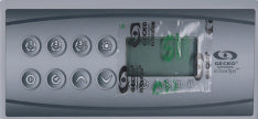 Overlay, Keypad, Gecko K-8-3OP-GE1, 8-Button — Gecko Alliance Part #9916-101675