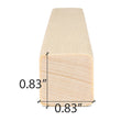 Prosaunas Sauna Wood, Smooth 4 Sides Eased Edges, Trim Moulding, SHP Profile - view 6