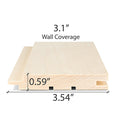 Prosaunas Sauna Wood, Tongue & Groove, STS4 Profile, Nickel-Gap, Wall Material - view 6