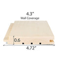 Prosaunas Sauna Wood, Tongue & Groove, STS4 Profile, Nickel-Gap, Wall Material - view 5