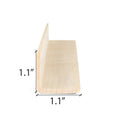 Prosaunas Sauna Wood, Outside Corner Trim, Angle Moulding, VA Profile - view 6