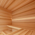 Prosaunas Sauna Wood, Vertical Grain, Smooth 4 Sides Eased Edges, Bench Material - view 2