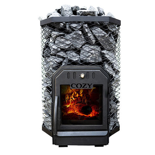 Cozy Heat 12kW Wood-Burning Sauna Stove – front view