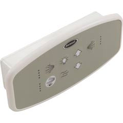 Topside, JWB Designer IV, 7 Button, w/ Logo, White — Jacuzzi Whirlpool Part #EJ15940