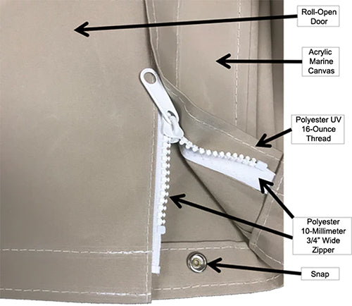 Finnmark Sauna Cover Detail Diagram
