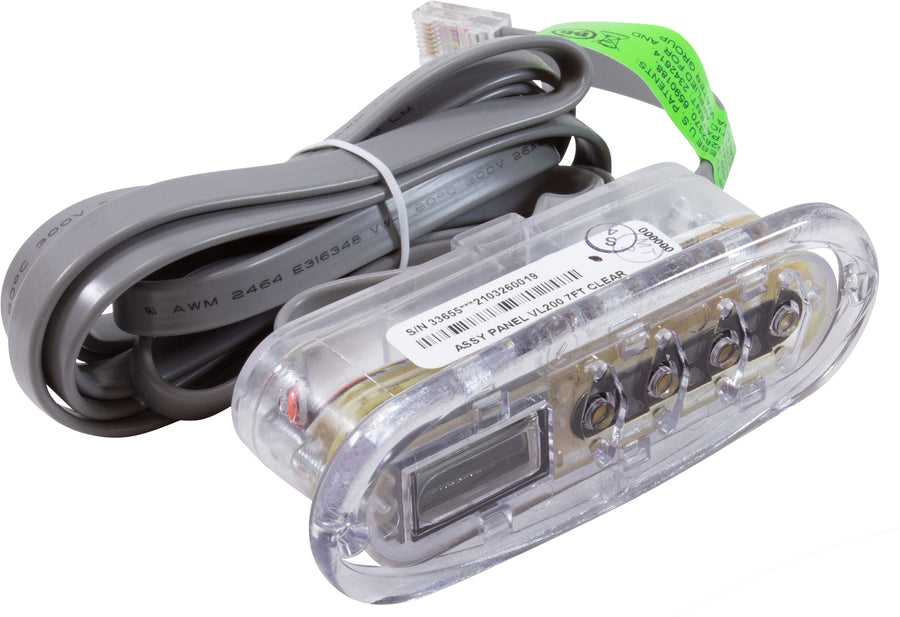 Spaside Control, Balboa VL200, Clear, Mini Oval, 4-Button — Balboa Part #G8220