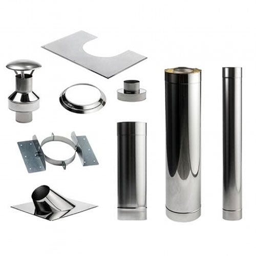HUUM Sauna Wood Stove Chimney Set, Thru-Ceiling - view 4