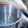 Rento Sauna Bucket, Stainless Steel w/ Birch Wood Curved Handle - view 7