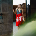 Harvia Red Sauna Bath Towel, 28x56 - view 3