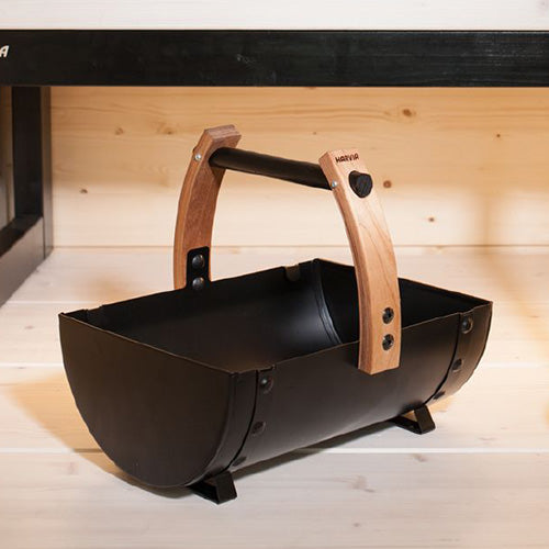 Harvia Sauna Bucket, Black Steel w/ Thermo-Aspen - view 3