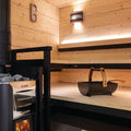 Harvia Sauna Bucket, Black Steel w/ Thermo-Aspen - view 5