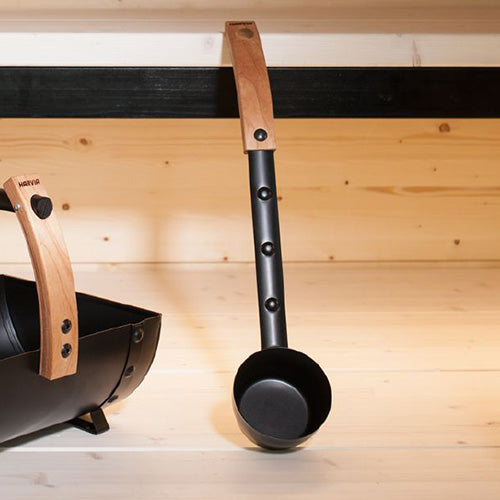 Harvia Sauna Ladle, Black Steel w/Thermo-Aspen - view 3