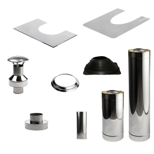HUUM Sauna Wood Stove Chimney Set, Barrel Sauna - view 5