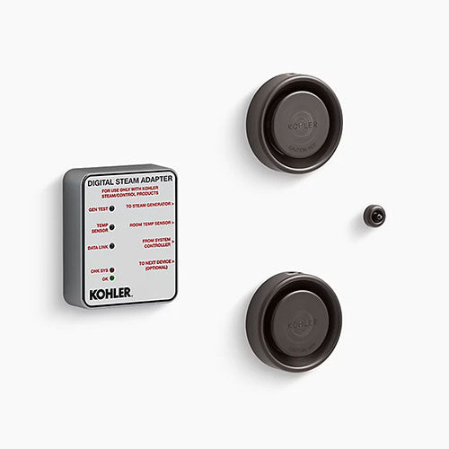 Kohler Invigoration Series Tandem Digital Steam Adapter Kit with Two Steam Heads, Temperature Sensor, Adapter - view 2