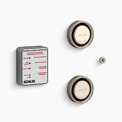 Kohler Invigoration Series Tandem Digital Steam Adapter Kit with Two Steam Heads, Temperature Sensor, Adapter - view 5