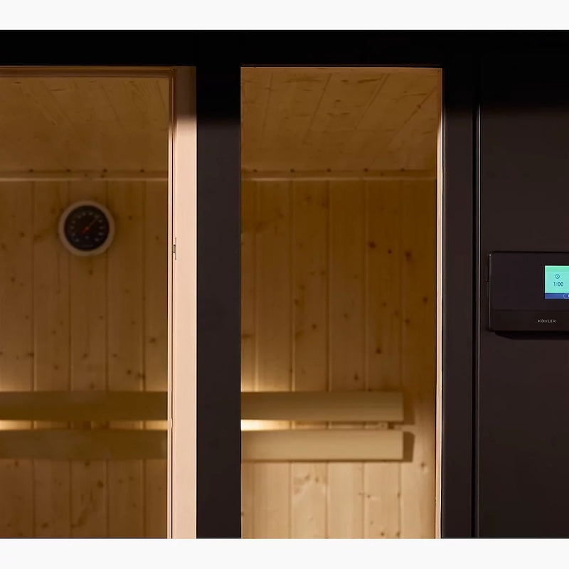 Kohler C1 Indoor Sauna – Scandinavian Spruce — Scandinavian Spruce sauna (view 6)