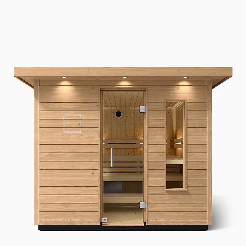 Kohler C2 Outdoor Sauna – Douglas Fir — Douglas Fir sauna (view 2)