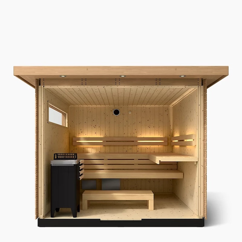 Kohler C2 Outdoor Sauna – Douglas Fir — Douglas Fir sauna (view 3)